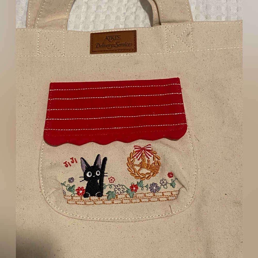 Kiki's Delivery Service Mini Tote Bag Jiji (Under the Roof) Studio Ghibli - Picture 6 of 9